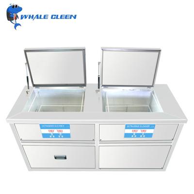 China Stainless Steel Ultrasonic Washer Parts Cleaner With 99L Double Tank en venta