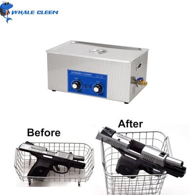China Analog Control Ultrasonic Gun Parts Cleaner 22L 400Watt Digital Heating for sale