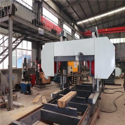 China Auto Forward Backward L12m Wood Bandsaw Mill Horizontal For Hardwood for sale