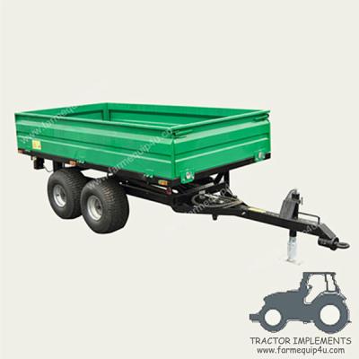 China 2T4W - Off Road Hydraulic Dump Trailer With CE 2ton Loading Weight; Tractor Farm Tipper Trailer for sale