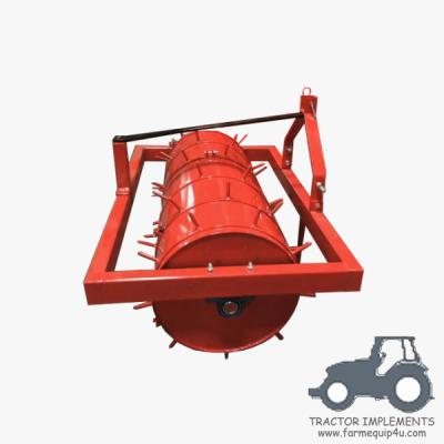 China BRS - Tractor 3pt Implements Lawn Aerator Roller With Tines; Farm machinery Land Roller for sale