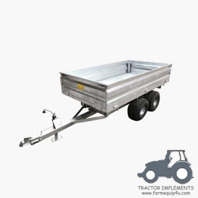 China Farm Tractor Trailer With Hot Dip Galvanized; Agriculture Transport Tipping Trailer for sale