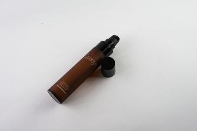 China Slim Cosmetic Little Brown Bottle / Surface Printing Airless Dispenser Bottles for sale