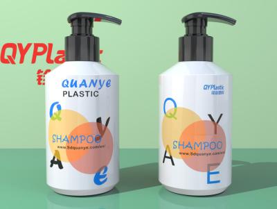 Chine les bouteilles en plastique de l'ANIMAL FAMILIER 11.83oz blanc ont givré la pompe de lotion de crème corporelle d'impression d'écran en soie à vendre