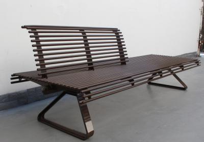 China Double Side Commercial Metal Benches Outdoor For Patio Park OEM ODM for sale