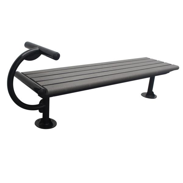 Quality Outdoor Recycled Plastic Backless Bench For Playground Sit Up Workout for sale