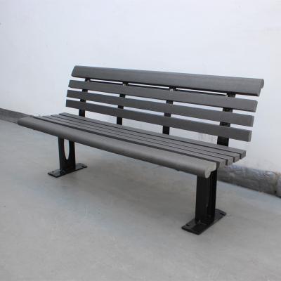 China Street Patio Outdoor Recycled Plastic Benches With Sandblasting Powder Coating Finsh for sale
