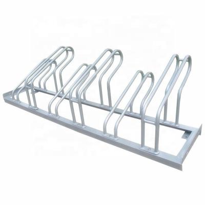 China Outdoor Steel Bicycle Parking Rack , Bike Parking Stand With 6 Bike Capacity for sale