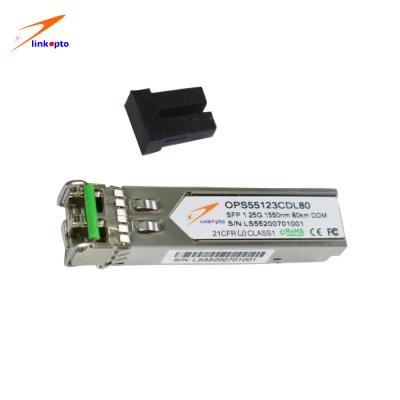 China 1.25 G 80KM SFP Transceiver Ethernet SFP Module Sfp Fiber Module for sale