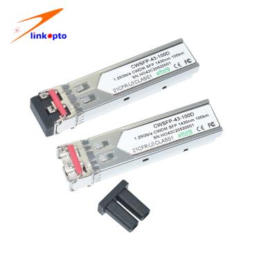 China 1.25G SFP Fiber Transceiver CWDM Single Mode  Mini Gbic Optical Module for sale