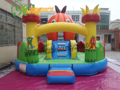 China Kids Pumpkin Inflatable Fun City For Festival Party Halloween Inflatable Castle for sale