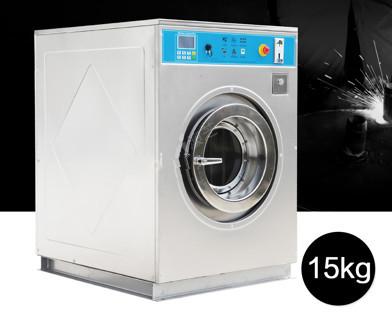 China Stainless Steel Coin Operated Washing Machine Self Service With Rear Drainage for sale