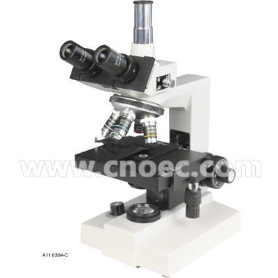 中国 40x - 1000x 双眼/ダイヤフラム客観的な A11.0304 が付いている Trinocular の生物顕微鏡 販売のため