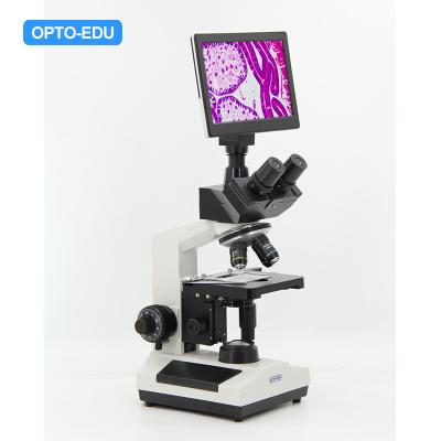 China Microscopio óptico video de Digitaces de la biología del compuesto de OPTO-EDU A33.1009 con la pantalla del Lcd en venta
