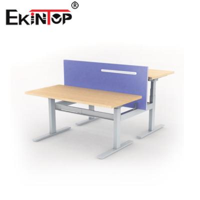China Powder Coating Ergonomic Electric Table , Modren Adjustable Height Computer Desk for sale