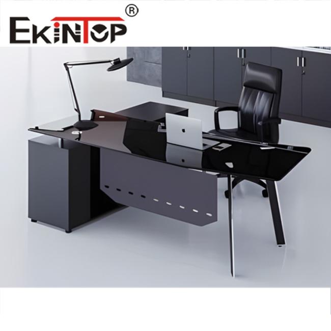 modern glass desk