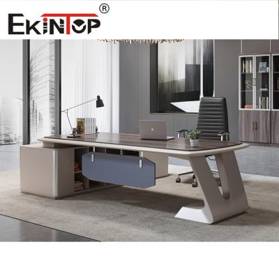 China Ergonomic Modern Office Table Manager Gabrielle L Shaped Metal Office Desk for sale