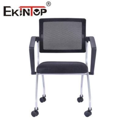 China School Office Training Chairs With Writing Tablet Leather Bentwood Material OEM ODM for sale