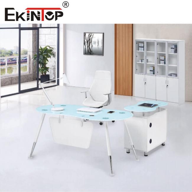 modern glass desk