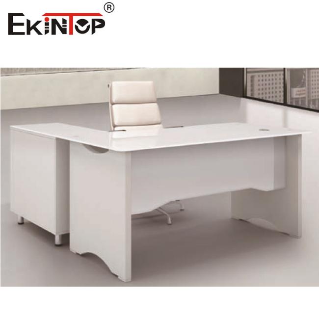 glass desk table