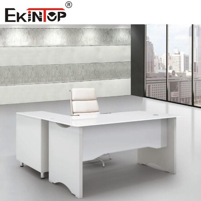 glass desk table