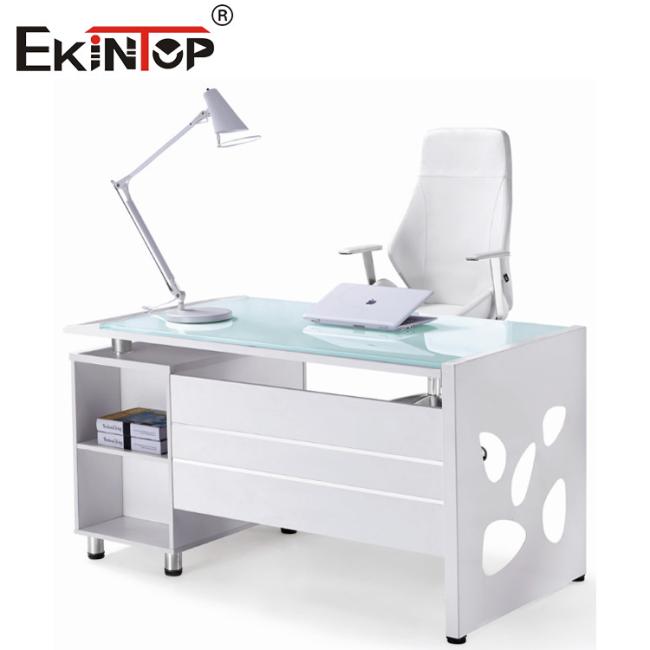 glass computer desk