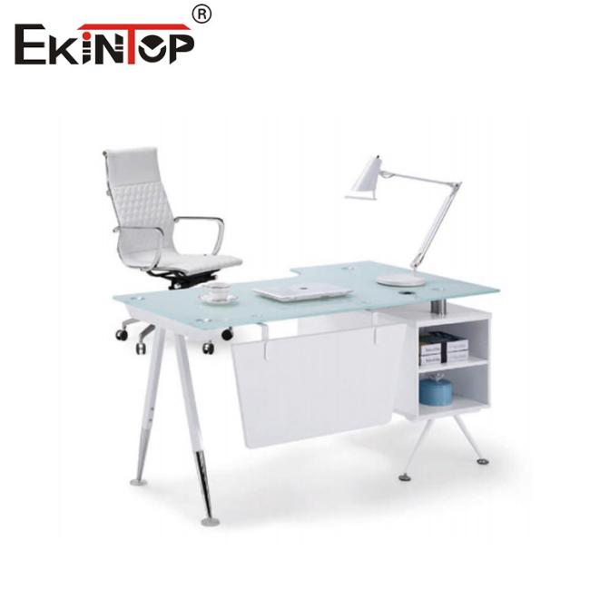 modern glass office desk