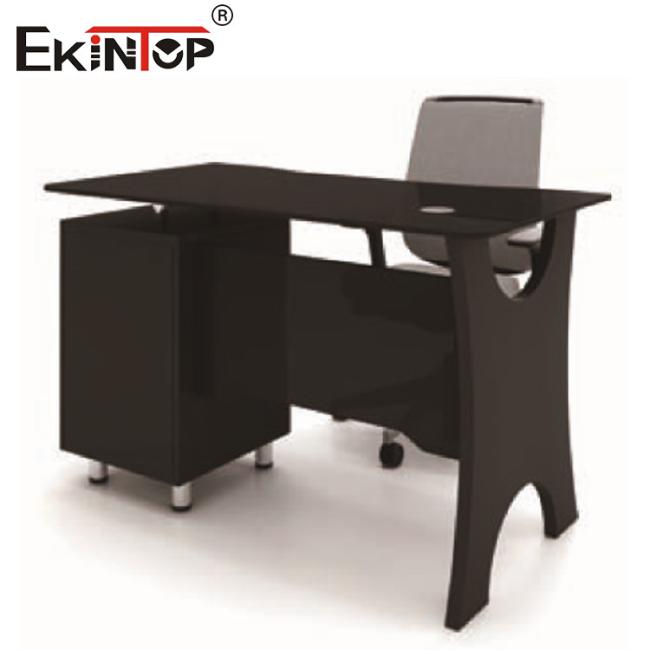 glass l shaped desk