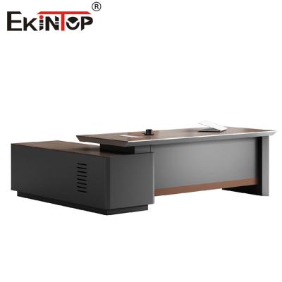 中国 Wooden Executive Office Desk In Industrial Style Computer Desk 販売のため