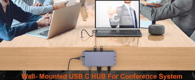 MSLFORCE OEM 3rd Gen wall-mounted USB-C HUB
