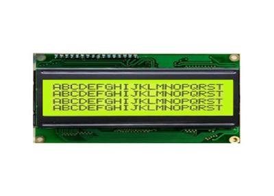 China 20 X 4 2004A LCM LCD Display Yellow - Green Screen 98 X 60 X 13.5mm Outline Size  for sale