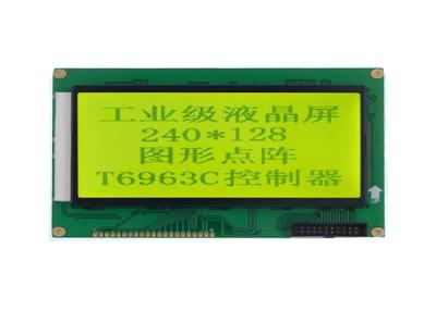 China T6963c gráfico do módulo 240 x 128 do LCD de 5,3 polegadas controlador negativo da definição STN à venda
