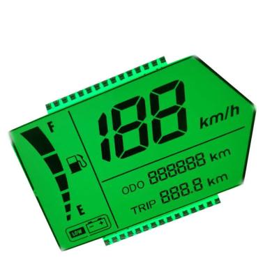 China Speedometer Display LCD With Green Backlight Static Driving Method for sale