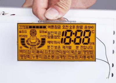 China HTN Lcd Display Custom Monochrome Transparent Digital 7 segment 14 segment Lcd Display for sale