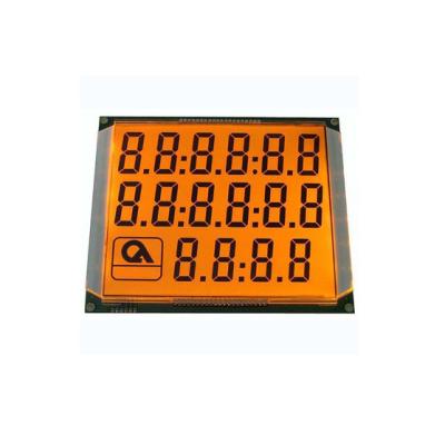 China 6 Digit 70 Pin Fuel Dispenser HTN LCD Display With Orange Backlight for sale