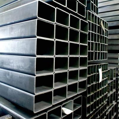 China HR Carbon Rectangular Steel Tube Hollow Section ASTM A500 GR.C Black  For Construction for sale