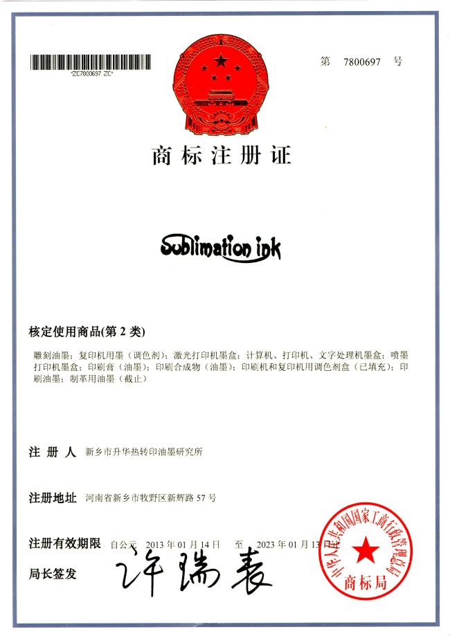 Offset sublimation inks for uv printing machines Thermal transfer inks