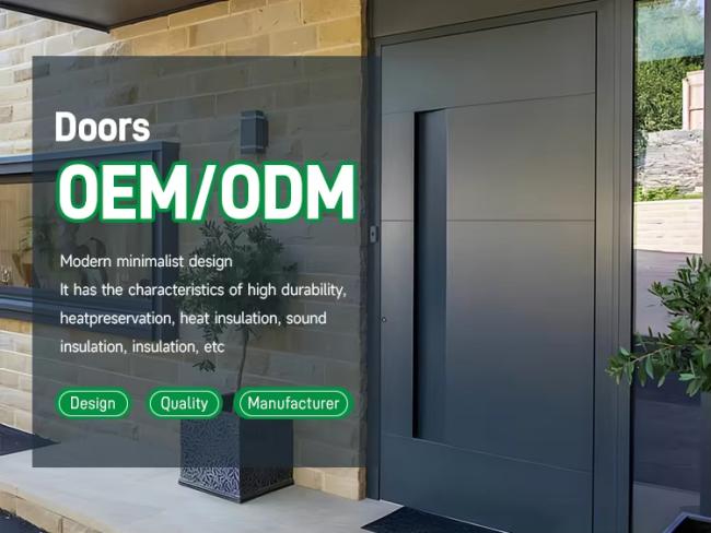 Custom aluminum security door example