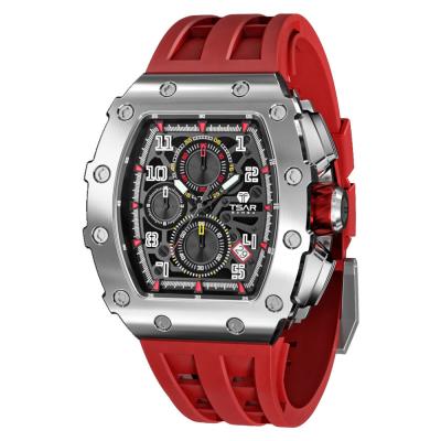 China Relógio de pulso do silicone do seletor de Richard Mille Watches Casual Business Quartz dos homens à venda
