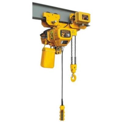China 2 Ton 1 Ton Electric Chain Hoist Light And Firm High Heat Dissipation for sale