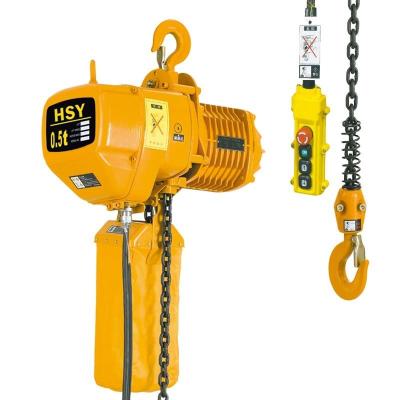 China OEM Lightweight 0.5 Ton 1 Ton Mini Electric Chain Hoist For Warehouse for sale