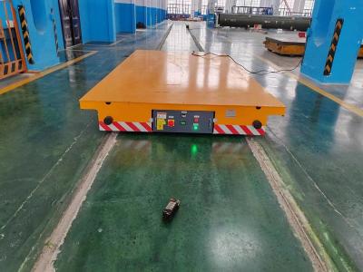 China Carrinho de transferência elétrico amarelo de 100 toneladas de cargas pesadas para indústria siderúrgica à venda