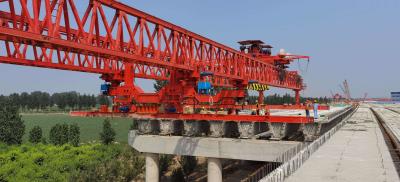 China Truss Type 100T Bridge Erection Machines Used In Bridge Construction for sale
