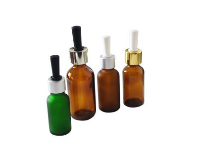 China Pharmacy Amber Green Serum Glass Dropper Bottle with long Nozzle Pipettes Closures Cap dropper for Essential Oil Bottle for sale