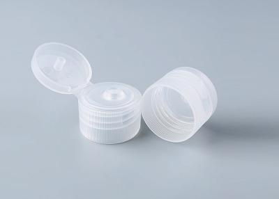 China 24/410 ribbed plastic flip top caps, screw-on PP caps wholesale, dispensing caps for liquid containers for sale