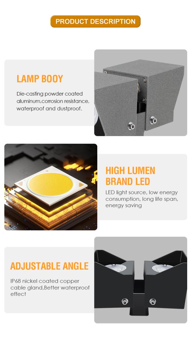 Garden spot light flood light in use