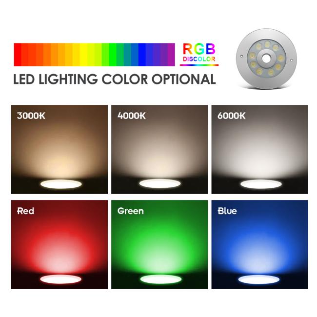 Dryland LED Fountain Light outdoor installation