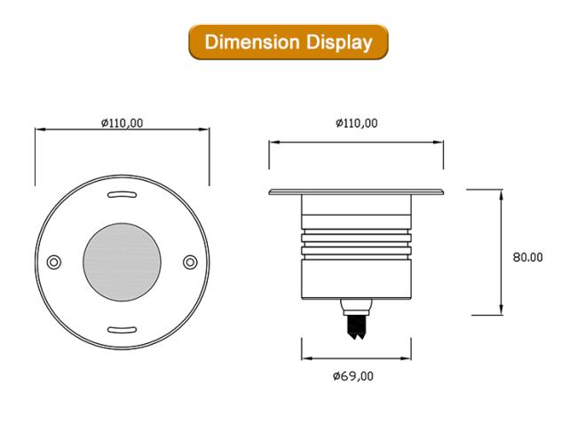LED Underwater Light installation view