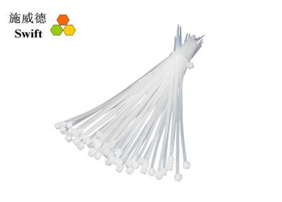 China El alcance material RoHS del nilón 66 del color T25120 de las bridas de plástico de nylon blancas de la cremallera certificó en venta