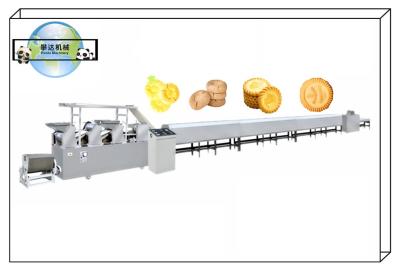 China Small Capacity Automatic Biscuit Production Line 300Kg/H Capacity Stainless Steel Material for sale
